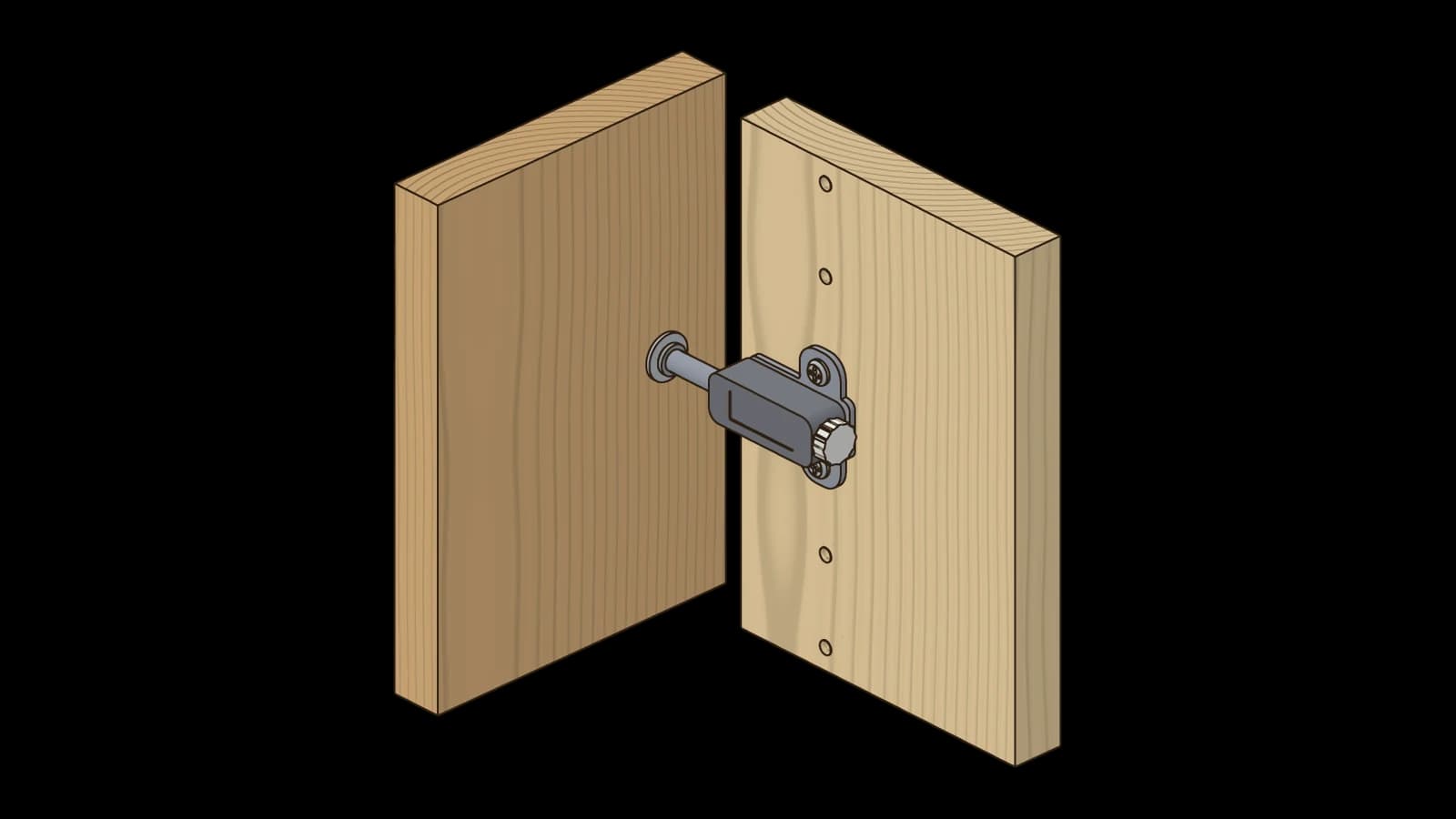 Push-to-Open-Beschlag